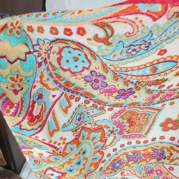 Spartina 449 Scarf Wrap Shawl Colorful Fringe 100% Australian Wool Art to Wear - Picture 14 of 17